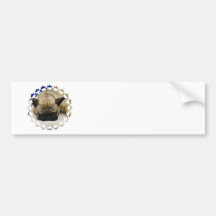 Niedlicher französische Bulldoggen-Stoßaufkleber Auto Sticker