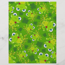 Niedlicher Frosch-gemusterter Flyer