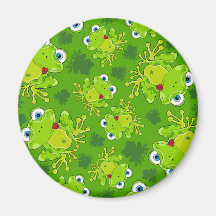 Niedlicher Frosch-gemusterter Magnet Kühlschrankmagnet
