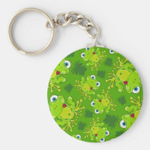 Niedlicher Frosch gemustertes Keychain Schlüsselbänder
