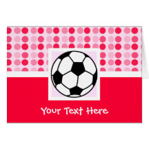 Niedlicher Fußball-Ball Karte