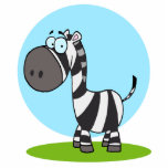 niedlicher glücklicher Cartoon Zebra Acryl Ausschnitte