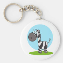 niedlicher glücklicher Cartoon Zebra Schlüsselband