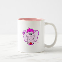 Niedlicher glücklicher Pinkie-Becher Tee Haferl