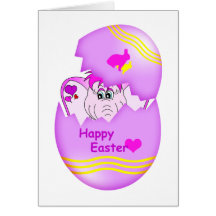 Niedlicher glücklicher Pinkie-glückliche Ostern-An