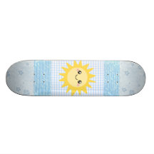 Niedlicher glücklicher Sun Individuelle Skateboards