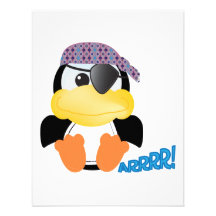 Niedlicher Goofkins Pirat Penguin Individuelle Einladungen