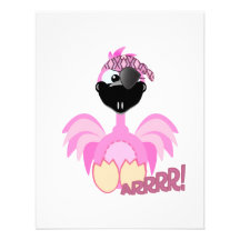 Niedlicher Goofkins Piratenflamingo Individuelle Einladungen