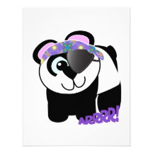 Niedlicher Goofkins Piratenpanda Ankündigungskarte
