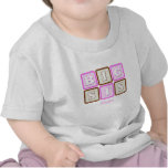 Niedlicher großer SIS-Wort-Block mit Namen T-shirts