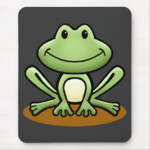 Niedlicher grüner Frosch Mauspad