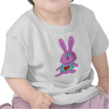 Niedlicher Häschen-Cartoonbaby-T-Shirt Entwurf