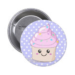 Niedlicher kleiner Kuchen Anstecknadelbutton