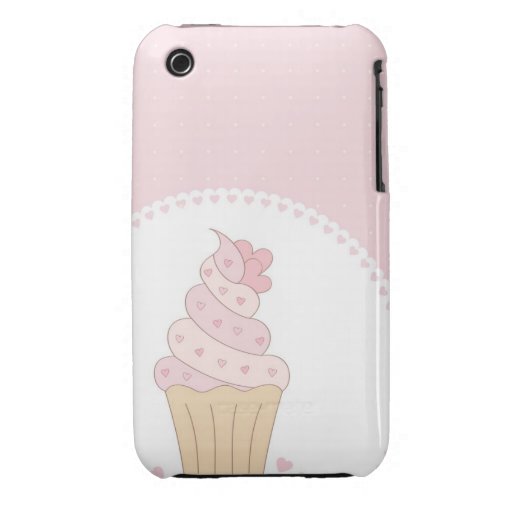 Niedlicher Kuchen-Kasten iPhone 3 Hülle