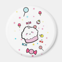 Niedlicher Kuchen-Magnet Kühlschrankmagnete