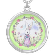 Niedlicher Osterhase mit Ei-wunderlicher Kunst Halskette