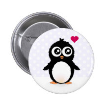 Niedlicher Penguin-Cartoon Anstecknadel