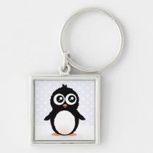 Niedlicher Penguin-Cartoon Schlüsselanhänger
