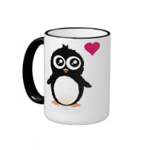 Niedlicher Penguin-Cartoon Tee Haferl