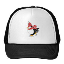 Niedlicher Penguin mit Eis-Skate-Hut Truckercap