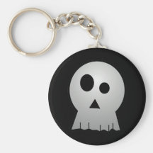 NIEDLICHER PUNKY-HALLOWEEN-SCHÄDEL SCHLÜSSELBAND