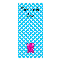 Niedlicher rosa Elefant Individuelle Werbe Karte
