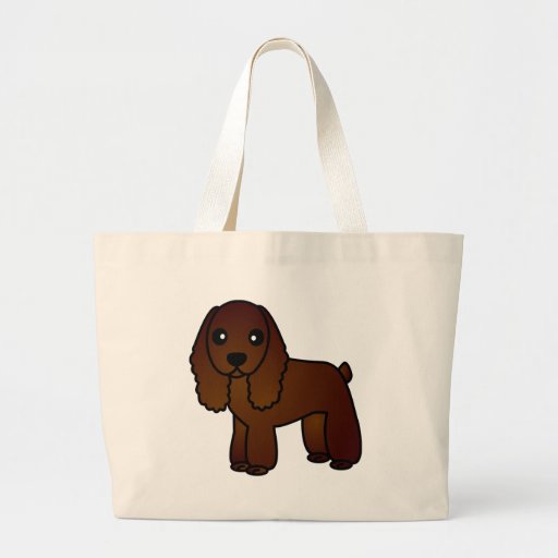 Niedlicher Schokoladen-Cockerspaniel-Cartoon Taschen