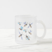 niedlicher Schwarm der Bienen Kaffee Haferl