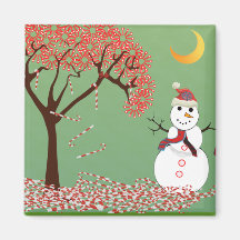 Niedlicher Snowman Kühlschrankmagnete