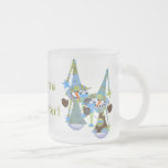 Niedlicher Snowman-mattierter Weihnachtsbecher Haferl