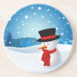 Niedlicher Snowman-Untersetzer