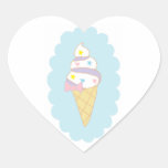 Niedlicher Strudel-Eiscreme-Kegel Sticker