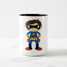Niedlicher Superhero-Junge Tasse