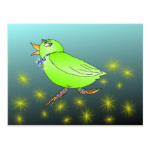 Niedlicher Vogel Postkarte