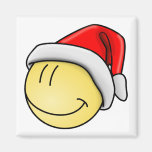 Niedlicher Weihnachtssmiley Sankt stellen gegenübe Magnets
