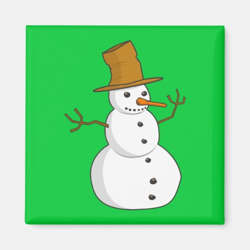 Niedlicher WeihnachtsSnowman Kühlschrankmagnete