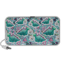 Niedliches Baby-Dinosaurier-Muster Laptop Lautsprecher