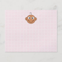 Niedliches Baby-Mädchen. Rosa Karo-Hintergrund Bedruckte Flyer