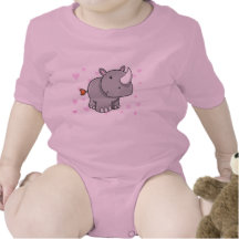 Niedliches Baby-Nashorn-T-Shirt