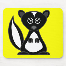 Niedliches Cartoon-Stinktier-Gelb Mousepad