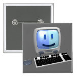 Niedliches Computersmileygesicht Anstecknadel