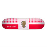 Niedliches Flusspferd Personalisiertes Skateboard