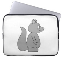 Niedliches graues Eichhörnchen Laptop Schutzhülle