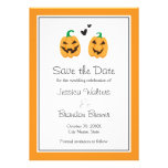 Niedliches Halloween, das Save the Date Mitteilung Individuelle Ankündigung