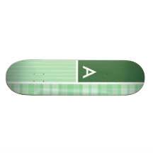 Niedliches hellgrünes kariertes individuelle skateboards