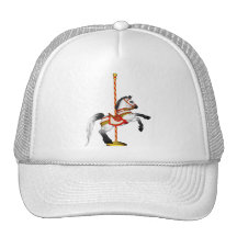 Niedliches Karussell-Pferd 1med Baseball Caps