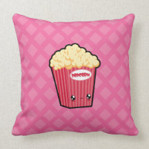 Niedliches Kawaii Popcorn u. Getränk-Kissen