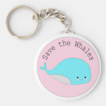 Niedliches Kawaii retten die Wale Schlüsselanhänger