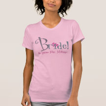 Niedliches kundenspezifisches Braut-T-Shirt