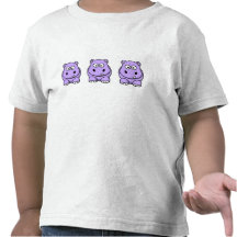 Niedliches Lavendel-Flusspferd Tshirts